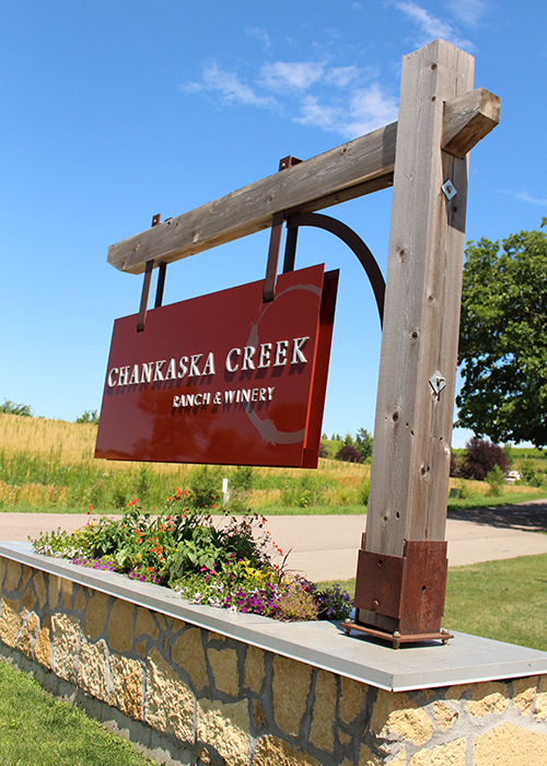 Business Environmental Sign Design and Development - Chankaska Winery