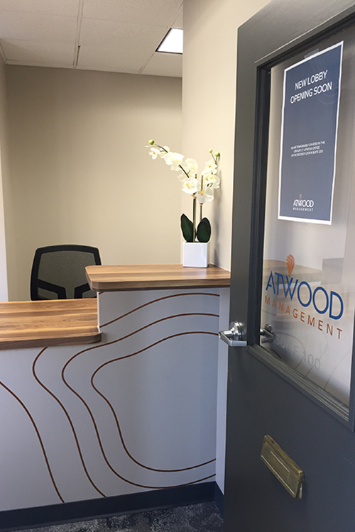 Branded Office Design - Atwood Property Management Leasing Office