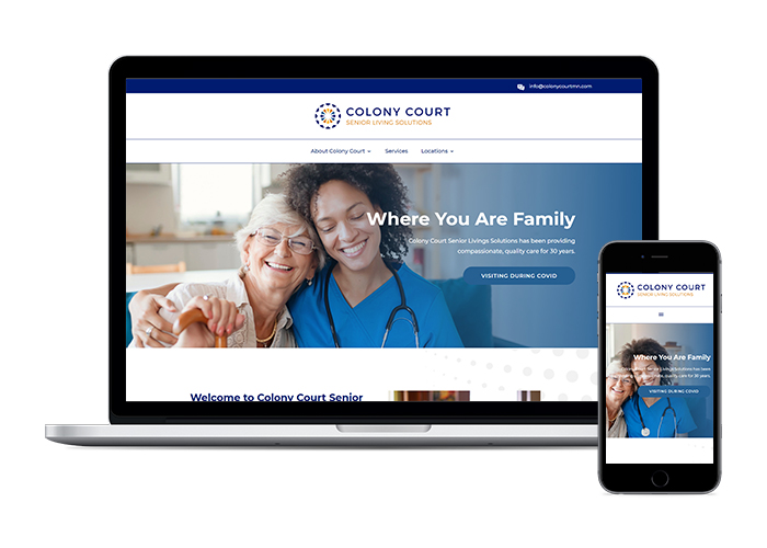 Colony Court Assisted Living Website Design and Development